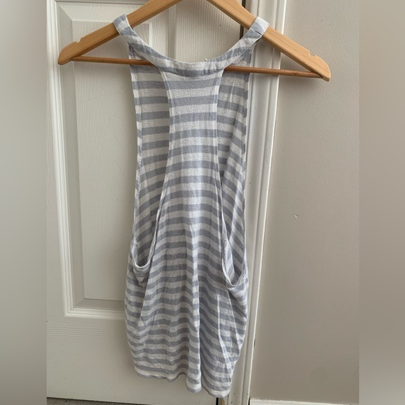 3/$30 Light grey and white muscle tank - Picture 2 of 5